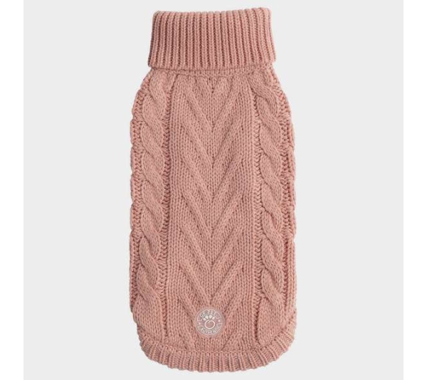 Pink - GF Pet Chalet Dog Sweater  - Medium