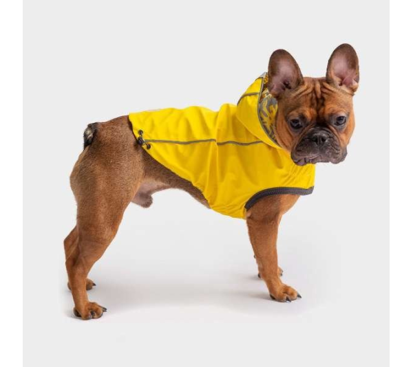 Yellow - GF Pet Reversible ElastoFit Raincoat  - XL