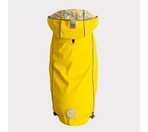 Yellow - GF Pet Reversible ElastoFit Raincoat  - 3XL