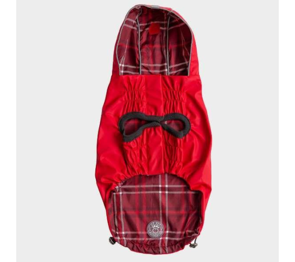 Red - GF Pet Reversible ElastoFit Raincoat  - 2XL