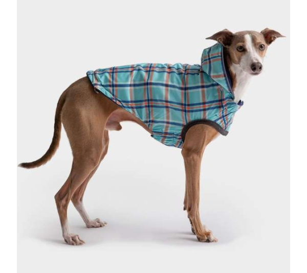 Navy - GF Pet Reversible ElastoFit Raincoat  - Medium