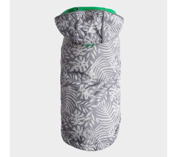 Green - GF Pet Reversible ElastoFit Raincoat  - 2XS