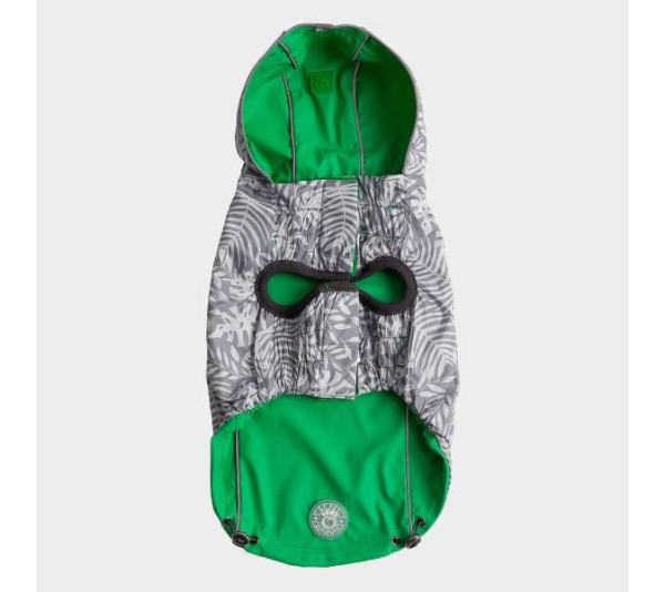 Green - GF Pet Reversible ElastoFit Raincoat  - XL