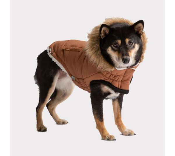 Caramel - GF Pet ElastoFit Urban Dog Parka  - 3XL