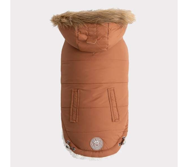 Caramel - GF Pet ElastoFit Urban Dog Parka  - Small