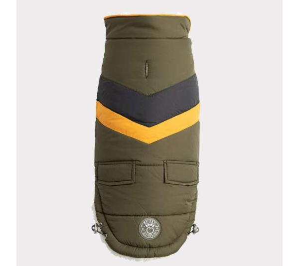 Dark Khaki - GF Pet  Alpine Puffer - XS