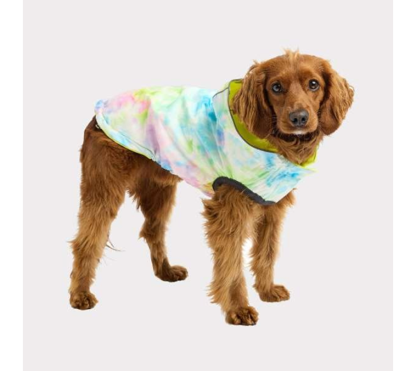 Neon Yellow - GF Pet Reversible Raincoat  - 2XS