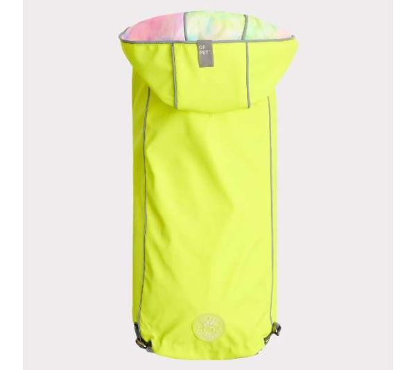 Neon Yellow - GF Pet Reversible Raincoat  - 4XL